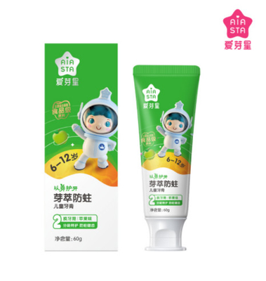 Fruity No Sugar Added Oral Hygiene Toothpaste pelindung untuk Anak-Anak