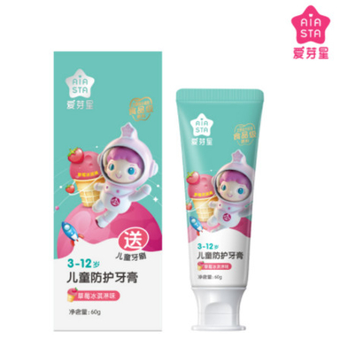 Fruity No Sugar Added Oral Hygiene Toothpaste pelindung untuk Anak-Anak