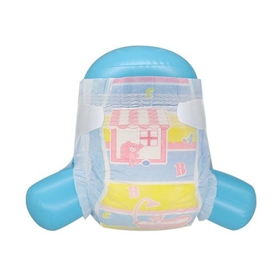 3D Cloudy Soft Bernapas Bahan Popok Bayi Sekali Pakai Dengan Pita Ajaib
