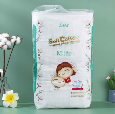 22 Sampai 32 Lbs Soft Non Woven Dry Surface Popok Bayi Sekali Pakai Dengan Ramah Lingkungan