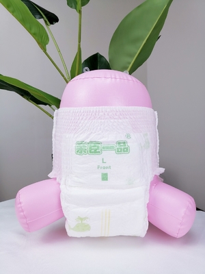 Soft Touching Top Suface Popok Bayi Sekali Pakai Dicetak Dengan Pita Ajaib yang Dapat Digunakan Kembali