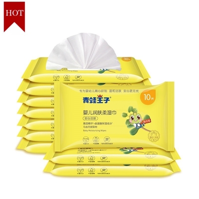 10 PCS Air Murni Organik Tisu Bayi Biodegradable Non Woven Fabric Tanpa Pewangi