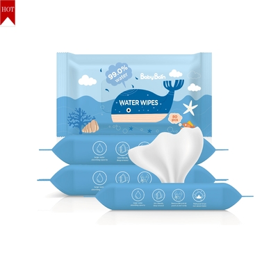 EDI Tisu Bayi Air Murni 99 5 Tisu Air Murni OEM 60menarik Tisu Basah Sekali Pakai