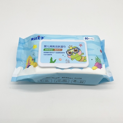 Organik Sensitif Bayi Perawatan Harian Air Tisu Basah Label Pribadi Kustom