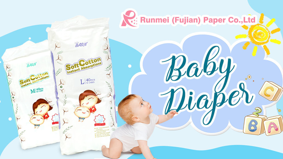 Label Pribadi Menarik Popok Bayi Bernapas OEM Desain Popok pabrik menawarkan Langsung