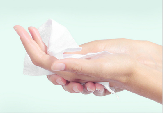 Tisu Air Kapas Bayi Baru Lahir yang Sensitif Biodegradable Tanpa Pewangi