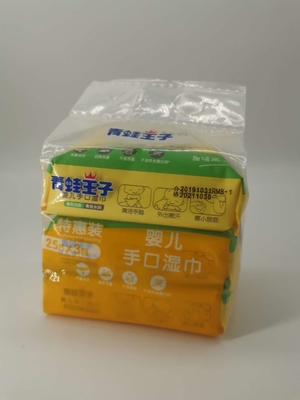 Tisu Efisiensi Tinggi Membersihkan Tisu Basah Sekali Pakai 30 ~ 120pcs