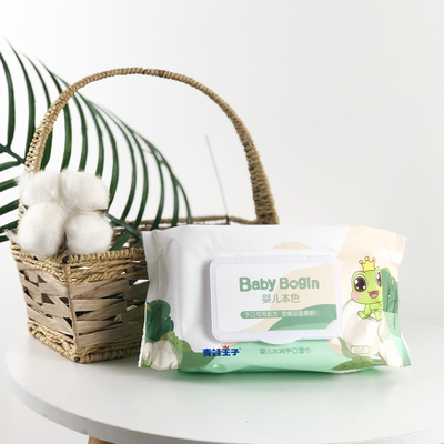Spunlace Nonwoven Tisu Basah Sekali Pakai Biodegradable Soft Cleaning Organik