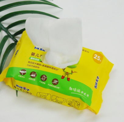 Tisu Basah 80 Hitung Tisu Bayi Non Woven Lembut Dengan Tutup Untuk Tisu Basah Sekali Pakai