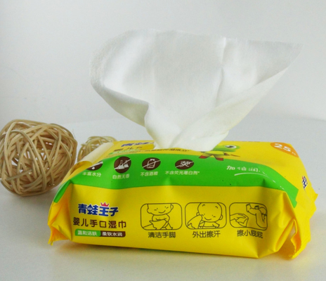 Tisu Basah 80 Hitung Tisu Bayi Non Woven Lembut Dengan Tutup Untuk Tisu Basah Sekali Pakai