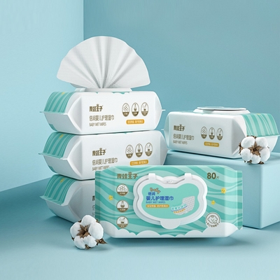 Tisu Basah Bayi Sekali Pakai Tisu Air Organik Kulit Sensitif Untuk Membersihkan