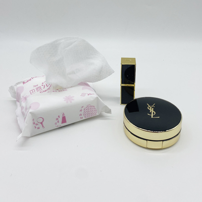 Penghapusan Makeup Dewasa Tisu Basah Sekali Pakai Tisu Wajah Arang Organik