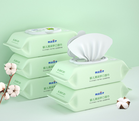 Sensitive Newborn Bamboo Fiber Wet Baby Wipes Perawatan Alami Kulit