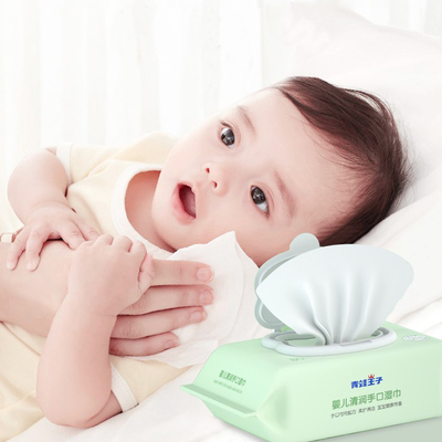 Sensitive Newborn Bamboo Fiber Wet Baby Wipes Perawatan Alami Kulit
