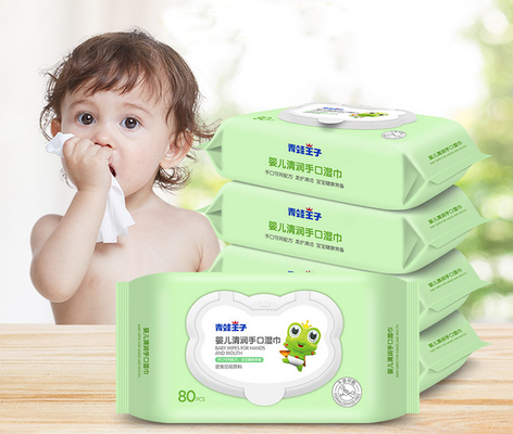 Sensitive Newborn Bamboo Fiber Wet Baby Wipes Perawatan Alami Kulit