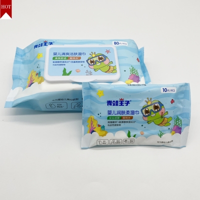 ISO Non Woven Sampel Gratis Membersihkan Lap Basah Sekali Pakai Tanpa Wewangian Untuk Bayi