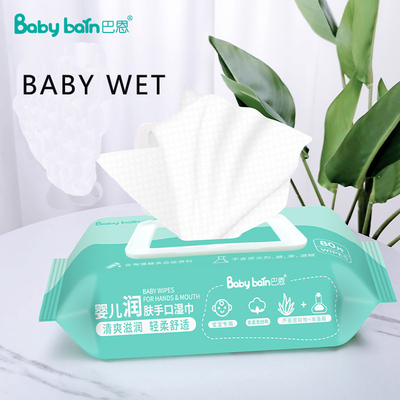 Organik Alami 99% Air Serat Bambu Tisu Basah Bayi Untuk Kulit Sensitif