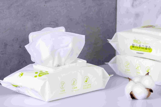 Biodegradable 99,9 Tisu Air Organik Murni Pembersih Tangan Bayi Tisu Basah Sekali Pakai