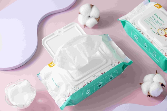 Biodegradable 99,9 Tisu Air Organik Murni Pembersih Tangan Bayi Tisu Basah Sekali Pakai