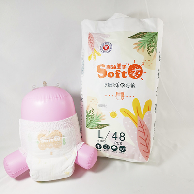 OEM Popok Bayi Penyerapan Besar Kualitas Swiss Popok Lembut Menarik Popok Bayi