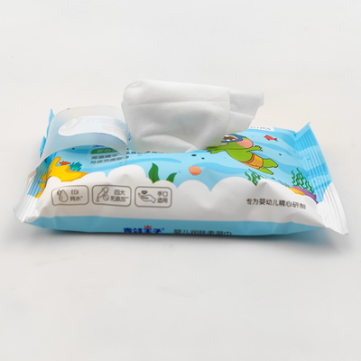 Sampel gratis Kustom mewah Bambu Kain Alami Biodegradable bayi tisu tisu basah