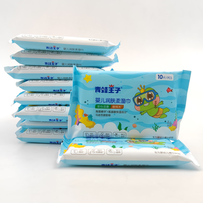 Sampel gratis Kustom mewah Bambu Kain Alami Biodegradable bayi tisu tisu basah