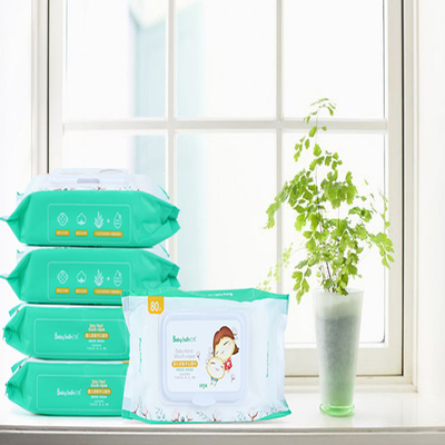 Sampel Gratis Tisu Perawatan Bayi Biodegradable Katun Lembut 99,5 Tisu Air Tisu Bayi Baru Lahir