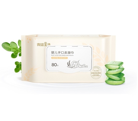 Organik 99% Air Private Label Tisu Basah Bayi Untuk Kulit Sensitif