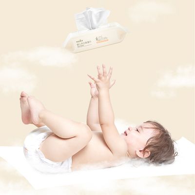 Soft Care Fragrance Free Newborn Baby Mouth Nose Wet Wipe Spunlace Organic Natural