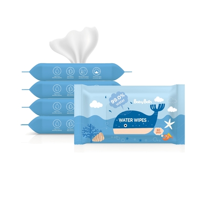 Bebas Alkohol Degradable Biodegradable Cleaning Body Bamboo Baby Tissue Basah