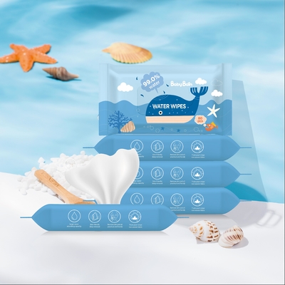 Bebas Alkohol Degradable Biodegradable Cleaning Body Bamboo Baby Tissue Basah