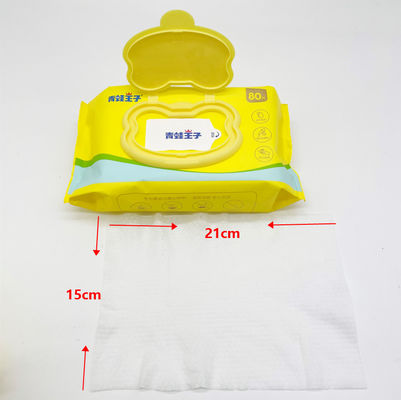 Tisu Basah Sekali Pakai Bayi dengan Formula Lembut Hangat Dengan Air Bersih Tanpa Wangi