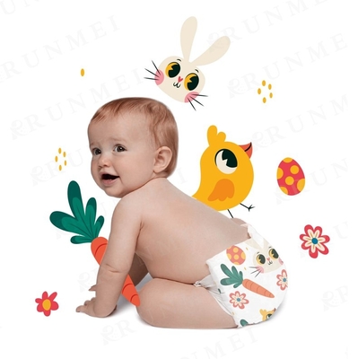 Popok Bayi Super Lembut dengan Indikator Kebasahan Lem Bayi Sekali Pakai dari Pabrik Popok China