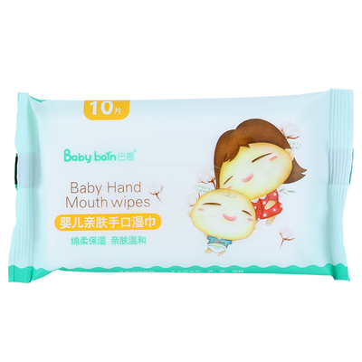 Label pribadi sekali pakai terbaik yang kompetitif sensitif OEM bayi tangan dan mulut membersihkan air tisu tisu basah