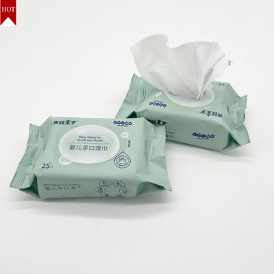 Spunlace Kustom Sekali Pakai Non Woven Baby Tisu Basah Tebal