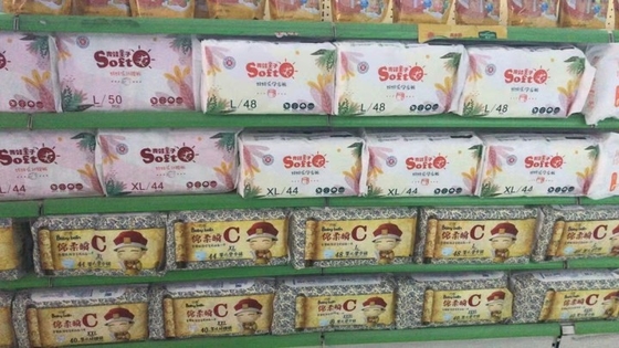 Celana Pelatihan Bayi Sekali Pakai Berdaya Serap Tinggi Popok Bayi Lembut