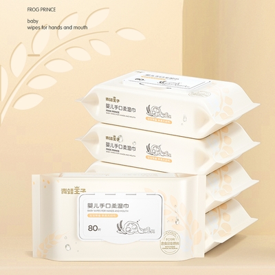 Organik 99% Air Private Label Tisu Basah Bayi Untuk Kulit Sensitif