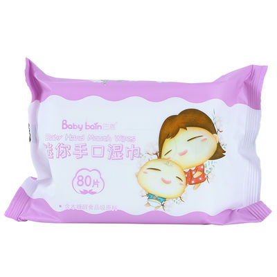 Tisu bayi sekali pakai tanpa pewangi yang menyenangkan dan menyenangkan Untuk Tangan Wajah Tisu Basah Pabrik China