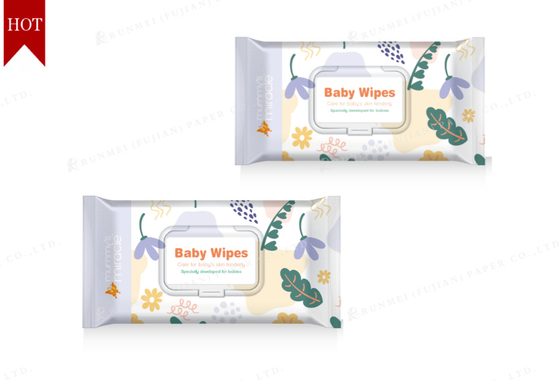 Grosir Tisu Basah Bayi Organik Bersih Biodegradable Kustom untuk Tangan dan Wajah