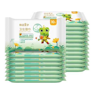 OEM 72pcs Non Woven Baby Care Kapas Biodegradable Tisu Basah Sekali Pakai Bebas Alkohol