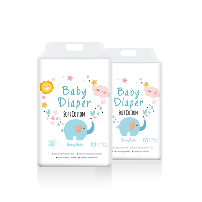 Produsen Grosir Popok Sekali Pakai Bayi Katun Putih Lembut Biodegradable