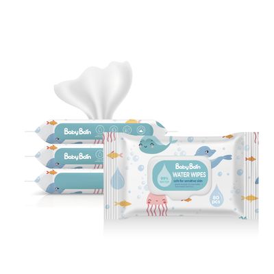 OEM Best Formula Biodegradable Baby Wipes Untuk Membersihkan Tangan Dan Wajah