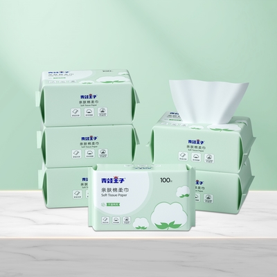 Harga Pabrik Organic Cleansing Cotton Tissue Handuk Wajah Tebal Lap Kering