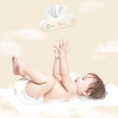 Oem Kustom Bio-degrable Baby Portable Wet Wipe Private Label 80pcs tisu air
