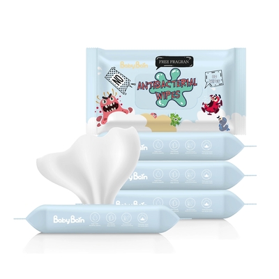 Organik 99% Air Bayi Tisu Basah Label Pribadi Kain Non Woven