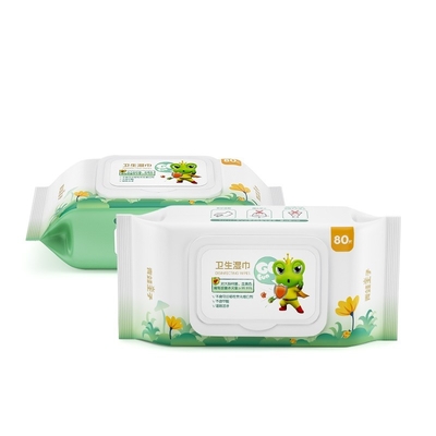 Organik Air Alami Hypoallergenic Tisu Basah Bayi Tisu Bambu Biodegradable