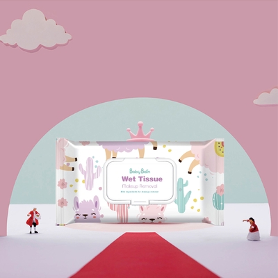 Feminine Custom Private Label Skin Care bebas alkohol Makeup Remover Cleansing Wipes for Face