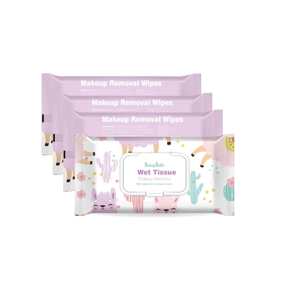 Feminine Custom Private Label Skin Care bebas alkohol Makeup Remover Cleansing Wipes for Face