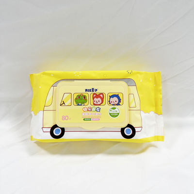 Tisu Basah Tisu Basah Perawatan Pribadi yang Disesuaikan dari bambu organik untuk pembersihan bayi