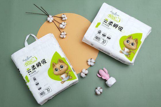Sampel Gratis Popok bayi baru lahir ramah lingkungan 100% Bambu Biodegradable popok bayi